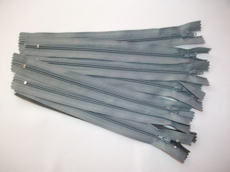 Fermoare fusta #3 - 20 cm gri mediu
