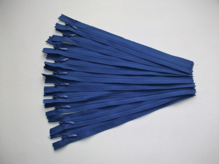 Fermoare invizibile 20 cm albastru