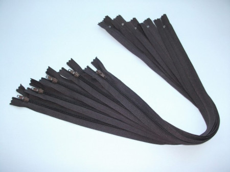 Fermoare lenjerie #3 - 50 cm maro inchis