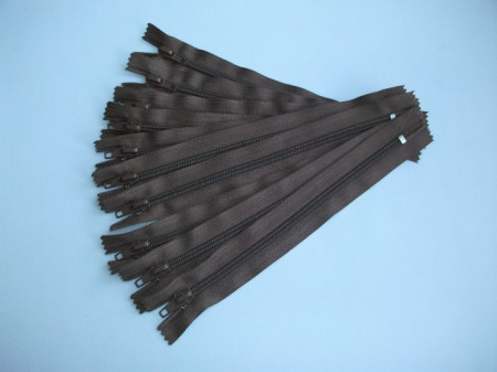 Fermoare pantaloni #5 - 20 cm maro inchis