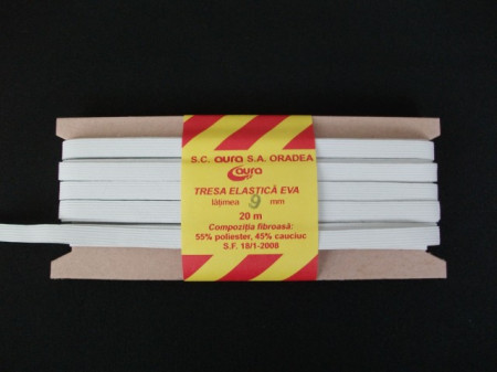 *Elastic Oradea 9 mm alb