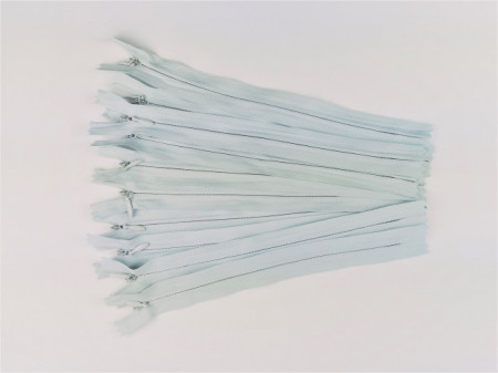 Fermoare invizibile 20 cm gri albastrui - cod 343