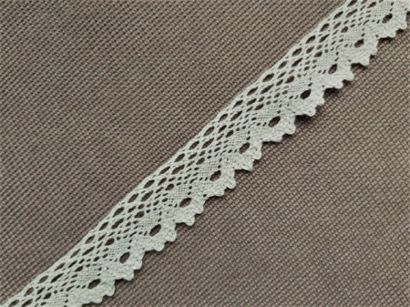 Dantela bumbac cod G, 28mm/10m, natur