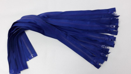 Fermoare detasabile #5 injectate 50,60,70,75,90 cm albastru