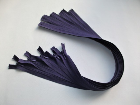Fermoare invizibile 50 cm indigo inchis, cod194