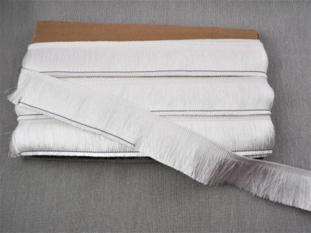 Franjuri poliester 4cm/10m - alb
