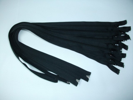Fermoare detasabile #5 nylon 50,55,60,70,75,80,85,90 negru