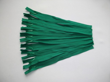 Fermoare invizibile 20 cm verde