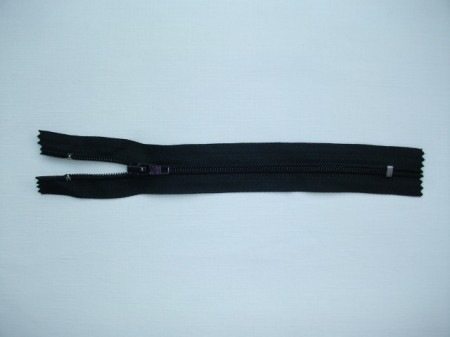 Fermoar fix 20, 30, 35, 40, 45cm negru