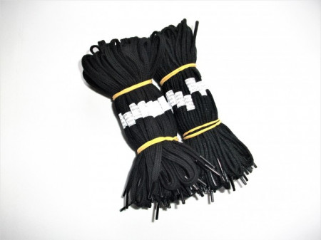 Siret negru pantofi 60, 75, 90 cm