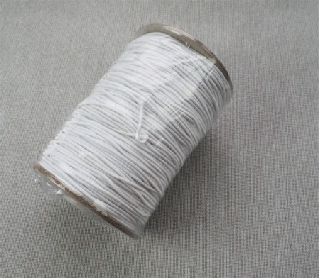 *Elastic Oradea Rotund - alb si negru, 1.5mm/100m