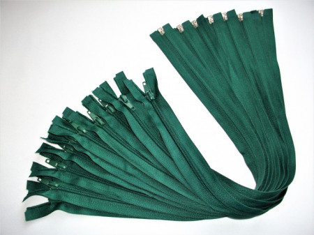 Fermoare detasabile #5 nylon 50,60,70,75, 80, 90 verde brad