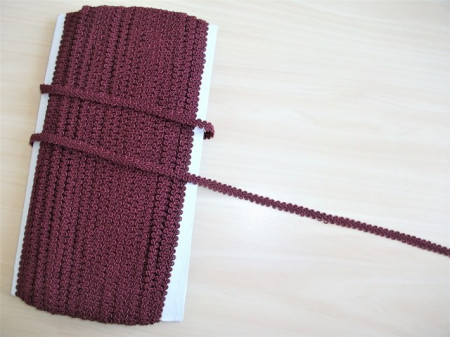 *Galon Poliester 7mm, cod1848 - bordo