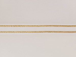 Banda tesuta Carmina 25mm - alb cu auriu