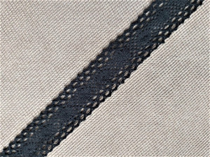 Dantela bumbac cod I, 30mm/10m, neagra