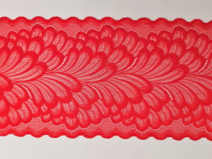 Dantela elastica rosie 18cm/10m, cod8020