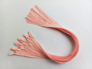 Fermoare invizibile 60 cm roz somon, cod151