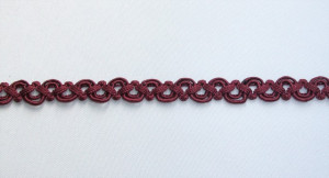 *Galon Poliester 9mm, cod1470 - bordo