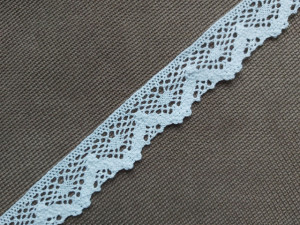 Dantela bumbac cod H, 30mm/10m, alba