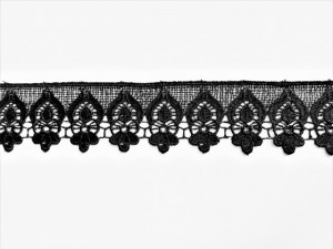 *Dantela poliester 5 cm neagra, cod61000