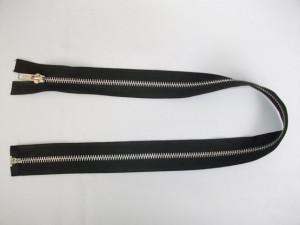 Fermoare detasabile #5 aluminiu negre 50, 60, 80, 90cm