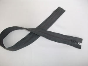 Fermoare detasabile #5 injectate 50,60,70,75,90 cm gri inchis