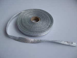 Panglica argintie 10 mm