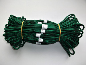 Sireturi satirate 110 cm verde cu negru - Tip1