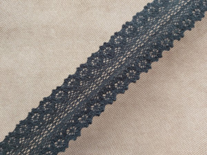 Dantela bumbac cod K, 45mm/10m, neagra