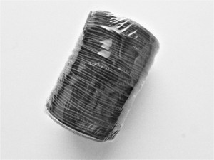 *Elastic Oradea Rotund - alb si negru, 1.5mm/100m