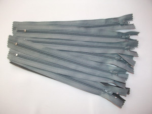 Fermoare fusta #3 - 20 cm gri mediu