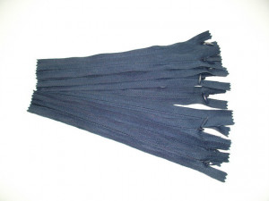 Fermoare invizibile 20 cm bleumarin