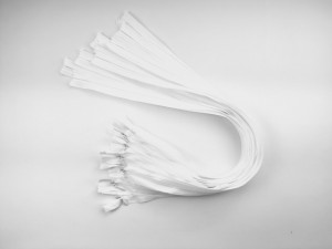 Fermoare invizibile 60 cm albe