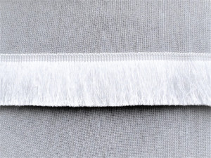 Franjuri poliester 4cm/10m - alb