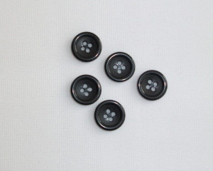 Nasturi pantaloni negru 14mm (M24)