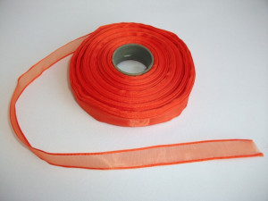 Panglica organza 10 mm - portocaliu