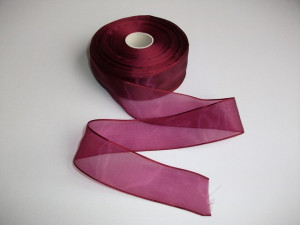 Panglica organza 40 mm visiniu