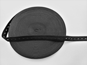 Elastic butoniera negru 15mm/40m