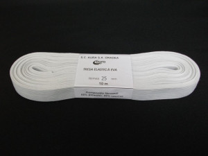 Elastic Oradea 25 mm alb si negru
