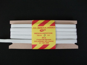 *Elastic Oradea 9 mm alb si negru