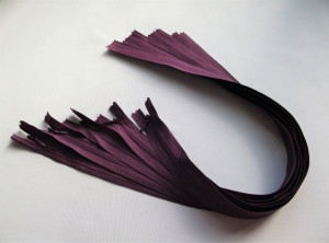 Fermoare invizibile 50 cm mov aubergine, cod180