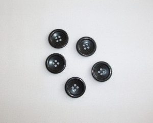 Nasturi sacou negri 20mm (M32) - 100 buc