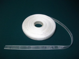 Panglica organza 10 mm - alba