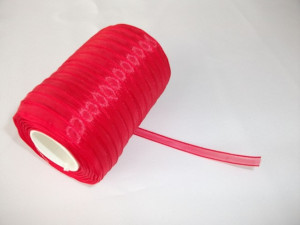 Panglica organza 6 mm - rosu
