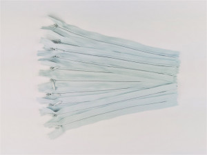 Fermoare invizibile 20 cm gri albastrui - cod 343