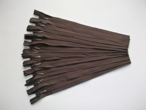Fermoare invizibile 20 cm maro