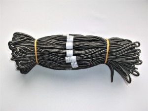 Sireturi satirate 110 cm gri cu negru - Tip1