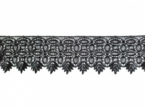 *Dantela poliester 7 cm neagra, cod61110