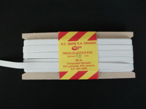 *Elastic Oradea 10 mm alb si negru