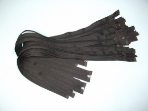 Fermoare detasabile #5 nylon 50,60,70,75,80,90 maro